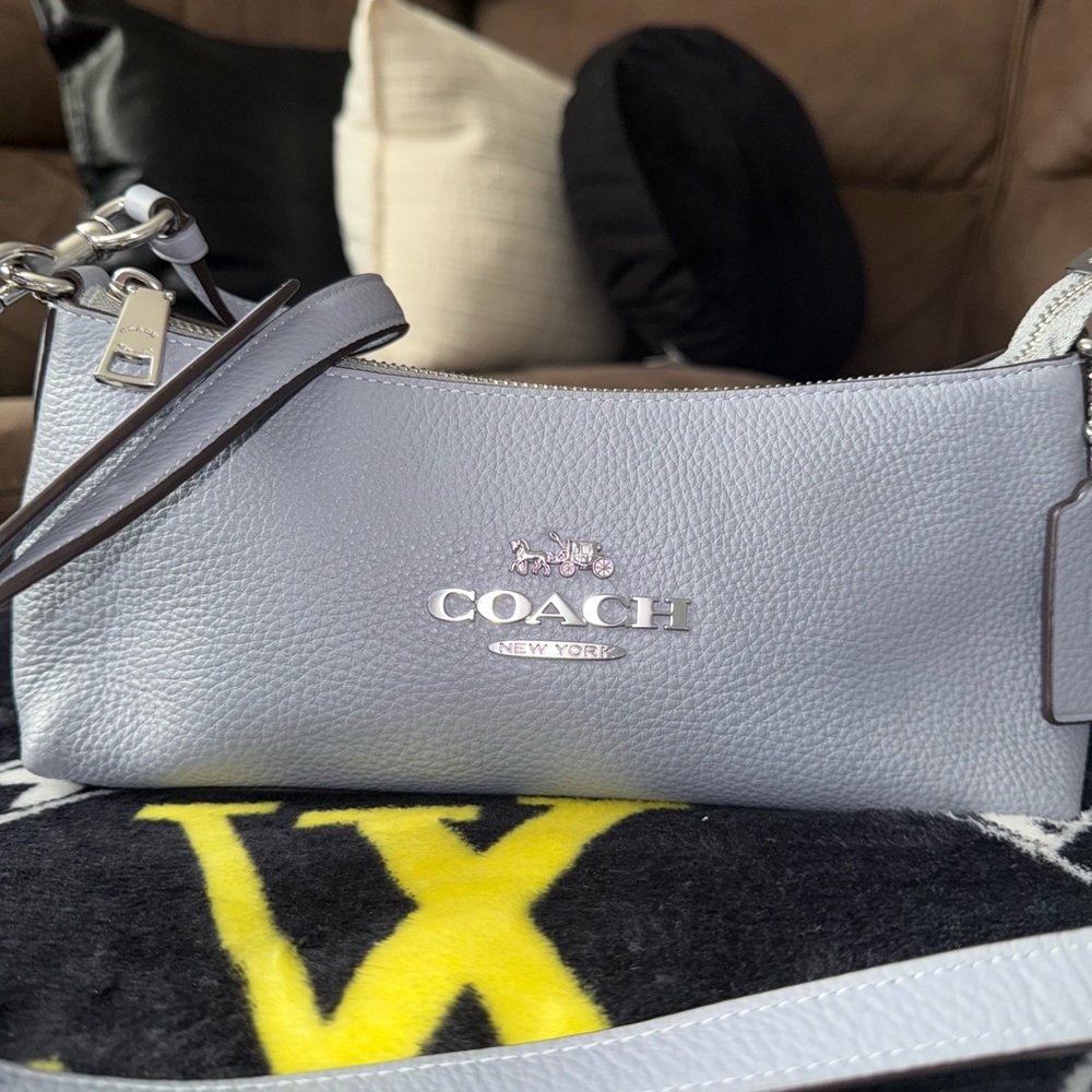 Coach Women's Gray Leather Bag